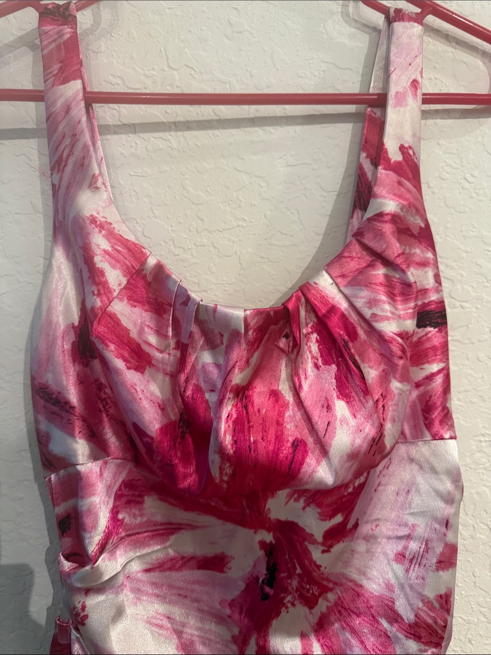 London Times Pink Brushstroke Floral Camisole